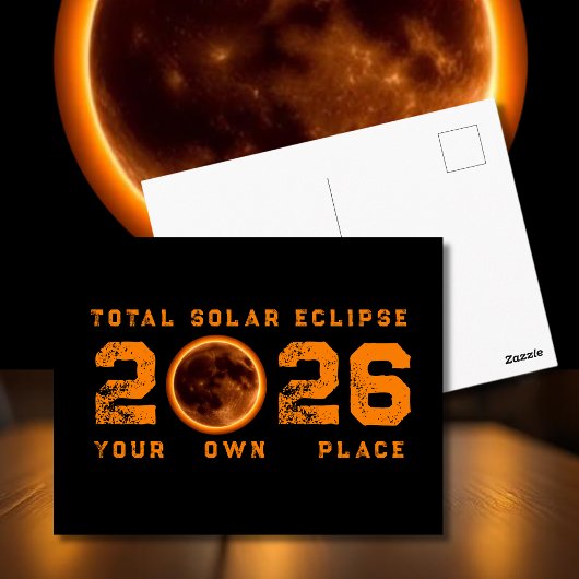 Total Solar Eclipse August 12 2026 ポストカード