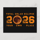 Total Solar Eclipse August 12 2026 ポストカード (正面)