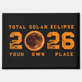 Total Solar Eclipse August 12, 2026 マグネット (正面)