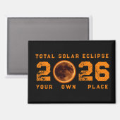 Total Solar Eclipse August 12, 2026 マグネット (正面/裏面)