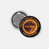 Total Solar Eclipse August 12, 2026 マグネット (正面/裏面)