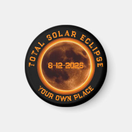 Total Solar Eclipse August 12, 2026 マグネット