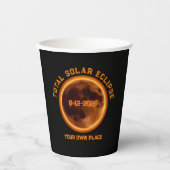 Total Solar Eclipse August 12 2026 紙コップ (正面)