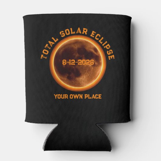 Total Solar Eclipse August 12 2026 缶クーラー (裏面)