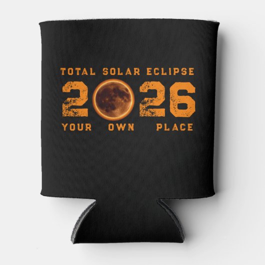 Total Solar Eclipse August 12 2026 缶クーラー (正面)