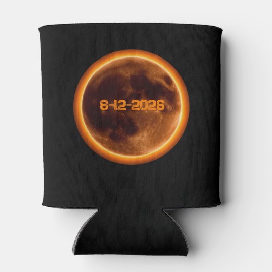 Total Solar Eclipse August 12 2026 缶クーラー (裏面)