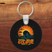 Total Solar Eclipse August 12 2026 Artwork キーホルダー (正面)