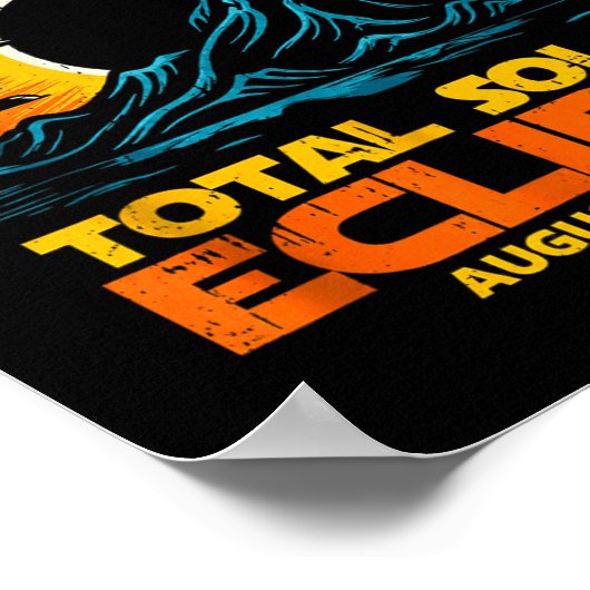 Total Solar Eclipse August 12 2026 Artwork ポスター (角)