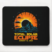 Total Solar Eclipse August 12 2026 Artwork マウスパッド (正面)