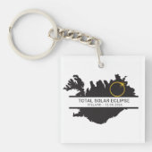Total Solar Eclipse August 12 2026 – Iceland キーホルダー (正面)