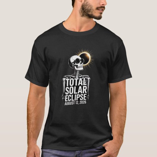 Total Solar Eclipse August 12,2026 Shirt Tシャツ (正面)