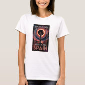 Total Solar Eclipse August 12,2026 Spain Tee Tシャツ (正面)