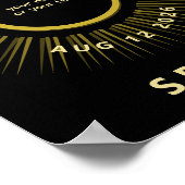 Total solar eclipse August 2026 add your text ポスター (角)