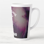 Total solar eclipse August 2026 text personalized カフェラテマグ (右)