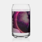 Total solar eclipse August 2026 text personalized ガラス缶 (正面)