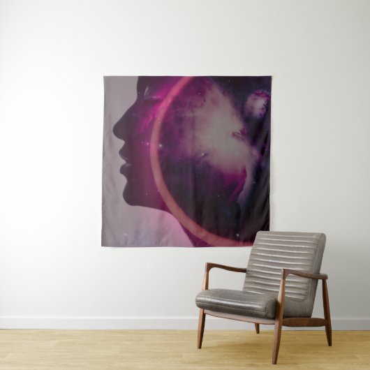 Total solar eclipse August 2026 text personalized タペストリー (インサイチュ)