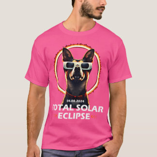 Total Solar Eclipse Dog April 8 2024 Usa Astronomy Tシャツ