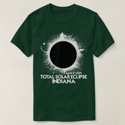 Total Solar Eclipse Indiana 2024 American Totality Tシャツ (デザイン正面)