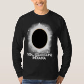 Total Solar Eclipse Indiana 2024 American Totality Tシャツ (正面)
