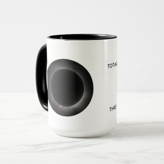 Total Solar Eclipse Name Date Place Mug マグカップ (正面左)