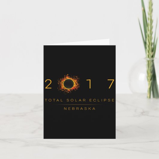Total Solar Eclipse Nebraska 2017 Design カード (正面)
