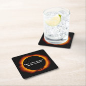 Total Solar Eclipse of the Century 2027 スクエアペーパーコースター (インサイチュ)