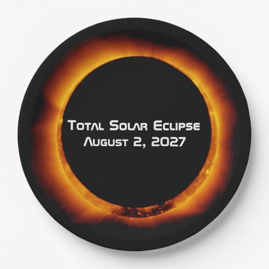 Total Solar Eclipse of the Century 2027 ペーパープレート (正面)