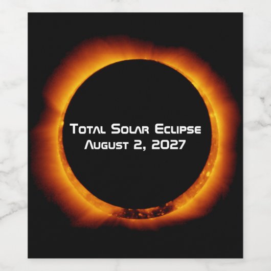 Total Solar Eclipse of the Century 2027 ワインラベル (シングルラベル)