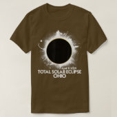 Total Solar Eclipse Ohio 2024 American Totality  Tシャツ (デザイン正面)