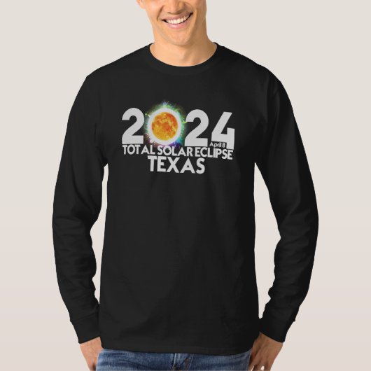 Total Solar Eclipse TEXAS 2024 American Totality Tシャツ (正面)