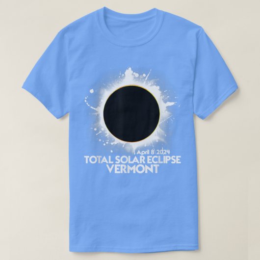 Total Solar Eclipse Vermont 2024 American Totality Tシャツ (デザイン正面)
