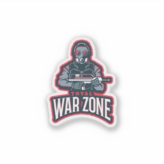 Total Warriors Competitive Gaming Gaming Logo Embl シール (正面)