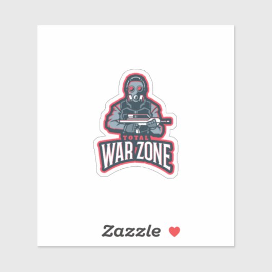 Total Warriors Competitive Gaming Gaming Logo Embl シール (シート)