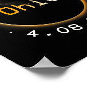 Totality 太陽の Eclipse 2024 4.08.24アクセサリ ポスター (角)