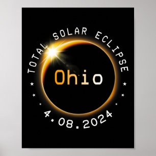 Totality 太陽の Eclipse 2024 4.08.24アクセサリ ポスター