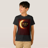 Totality Dallas Tx 4.8.24 Total 太陽の Ecliのパス Tシャツ (正面フル)