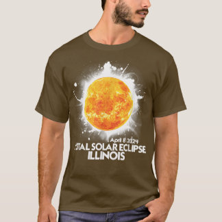 Totality ILLINOIS 2024 Total Solar Eclipse America Tシャツ