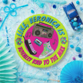 Totally 80s Retro Birthday Party Invitation ペーパープレート (パーティー)