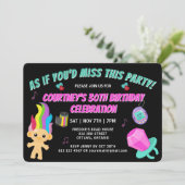 Totally 90s Retro Birthday Party Invitation 招待状 (スタンド正面)