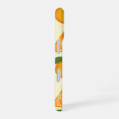Totally a-pee-ling orange pattern iPhone 16ケース (右側面)