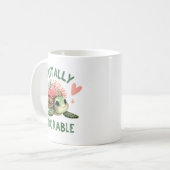 Totally Adorable Turtle Cute Art コーヒーマグカップ (正面左)