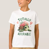 Totally Adorable Turtle Cute Art Tシャツ (正面)