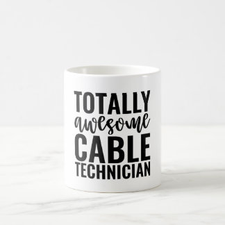  Totally Awesome Cable Technician コーヒーマグカップ