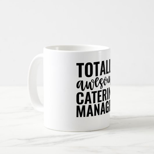 Totally Awesome Catering Manager コーヒーマグカップ (正面左)