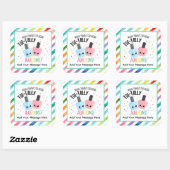 Totally Awesome Thank You Stickers – Fun Appreciat スクエアシール (シート)