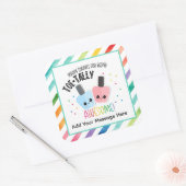 Totally Awesome Thank You Stickers – Fun Appreciat スクエアシール (封筒)