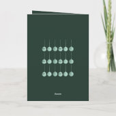 Totally Baubled Christmas Ornament Vector Design シーズンカード (裏面)