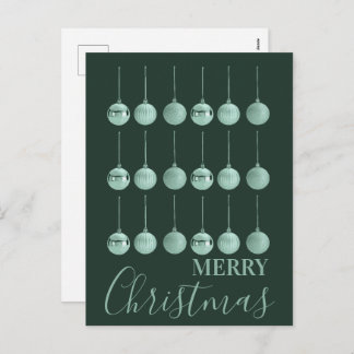 Totally Baubled Christmas Ornament Vector Design  シーズンポストカード