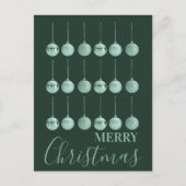 Totally Baubled Christmas Ornament Vector Design シーズンポストカード (正面)