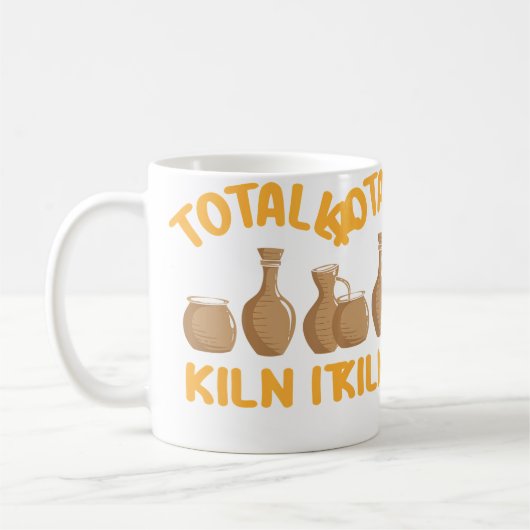Totally Kiln It Funny Pottery コーヒーマグカップ (左)